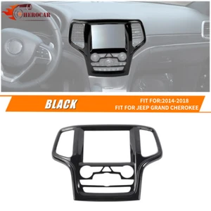 Borde de navegación GPS central negro brillante para accesorios Jeep Grand Cherokee 14-18 - Imagen 1 de 5
