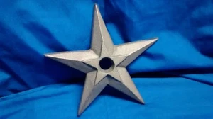 1 estrella vela hinchada mediana de hierro fundido talla 7 3/4 con agujero de 7/8" - Imagen 1 de 3