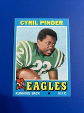 1971 Topps - #87 Cyril Pinder (RC). Rookie Card. Philadelphia Eagles