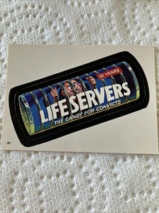 Wacky Packages 1986 Lifeservers #28 - Picture 1 of 2