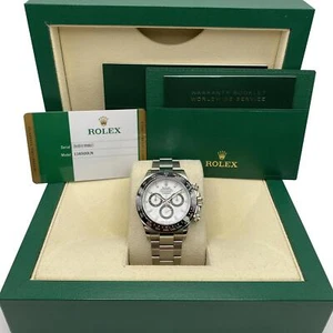 Rolex Daytona Cosmograph 116500LN Ceramic White Dial Automatic Watch Full Kit - Picture 1 of 6