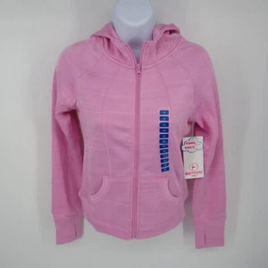 90 Degree by Reflex Mädchen rosa Kapuzenpullover mit Reißverschluss Größe 12 neu mit Etikett $ 58 - Bild 1 von 4
