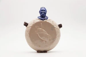 Cantimplora Histórica Bordallo Pinheiro Siglo XIX Gungunhana Zulú - Imagen 1 de 12