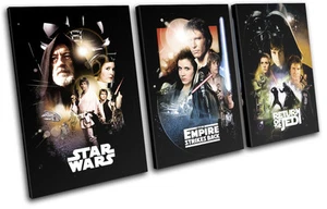 Star Wars De Colección Película Grandes LIENZO AGUDO ARTE DE PARED Impresión de Imagen - Imagen 1 de 1