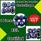 7000 Carat Special Christmas Natural Blue Sapphire 6 Pieces Oval Cut EGL Gems PJ
