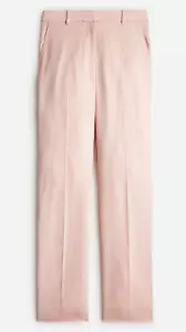 Pantaloni donna J.Crew taglia 14 nuovi con etichette $148 Ingrid Gramercy Twill malva Blush Drapey - Foto 1 di 6