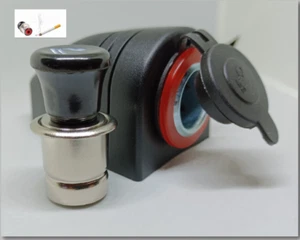 Marine 12V-24V Cigarette Lighter Socket With Cigarette Lighter Plug - Picture 1 of 3