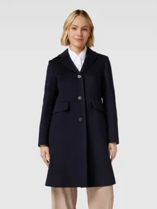 Max Mara Black Wool Angora Single Breasted 3 Button Coat Size L - Picture 1 of 11