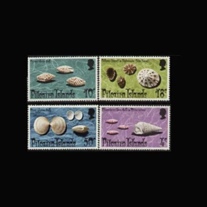 Pitcairn Is, Sc #137-40, MNH, 1974, Seashells, marine life - Picture 1 of 1