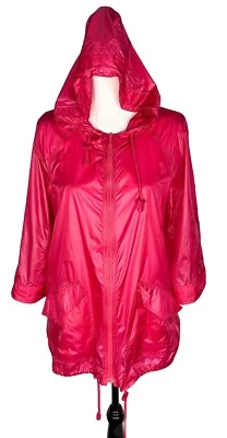 ZENERGY BY CHICO'S Hot Pink 夹克连帽风衣轻便 Chico's 0 码 — 第 1/4 张图片