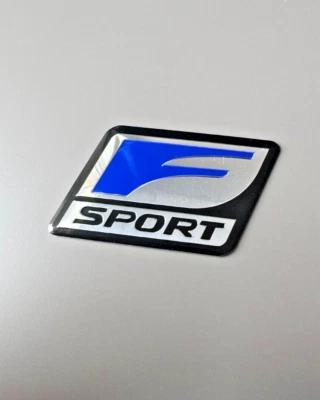 LEXUS F SPORT BADGE METAL EMBLEM IS250 IS350 IS RCF ISF RX CH CT NX LX UX  - Image 1 of 2