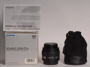 Olympus Zuiko Digital 2.0/50mm Macro (como nueva en caja con problema) - Imagen 1 de 9