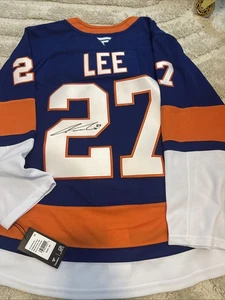 Camiseta firmada por Lee de los New York Islanders - Talla 50 - Imagen 1 de 4