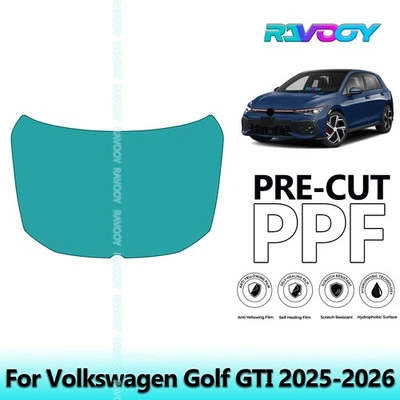 For Volkswagen Golf GTI 2025-2026 Hood Paint Protection Film PreCut Kit PPF - Image 1 of 4
