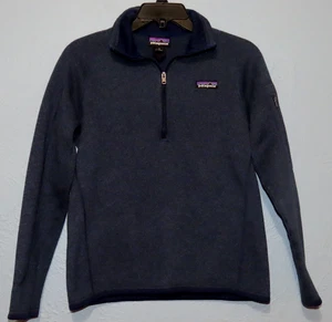 Suéter Clásico Azul Marino Patagonia Para Mujer Talla S 1/4 Cremallera Mejor 25617 - Imagen 1 de 6
