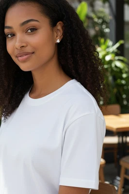 0.36ctw Round Brilliant Lab Grown Diamond Stud Earrings Sterling Silver - Image 1 of 4