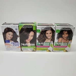Lot of 4 Hair Color Kits Mixed Brands & Colors Garnier Nutrisse & Clairol Creme - Picture 1 of 4