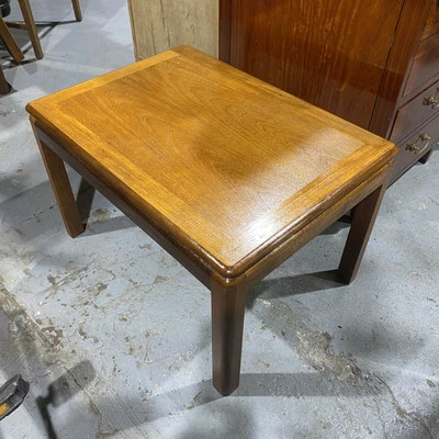 Vintage Mid Century Solid Wood Coffee Table Wood 28” X  20” - Image 1 of 4