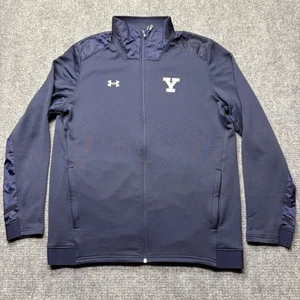Chaqueta Under Armour Commander Para Hombres XL Azul Yale Bulldogs Cremallera Completa Ajuste Suelto Ventilación - Imagen 1 de 11
