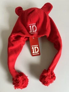 One Direction 1D Fashion Hat Beanie w Ears Red (2012) Brand New w Tags - Picture 1 of 4