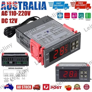 Digital Temperature Controller Heating Cooling Thermostat STC-1000 12V/110V-220V - Picture 1 of 13