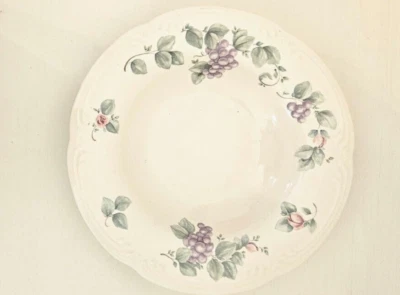 普法尔茨格拉夫葡萄藤边汤意大利面沙拉碗10英寸小屋农民农场 — 第 1/2 张图片