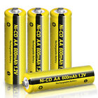 Lot Ni-cd Aa 600mah 1.2v Rechargeable Nicd Batteries For Solar Lights Lamp