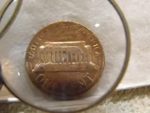1974 D Lincoln Cent Planchet Error Struck Though Something or Brockage? Not Sure - Picture 1 of 8