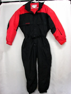 复古 Columbia Sportswear 雪地摩托 One Piece 绝缘滑雪服男式 M — 第 1/4 张图片