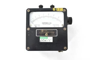 Weston Instruments Amperes AC Meter 25-500 Cycles - Picture 1 of 6