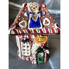 Blue Sky Clay Works 2002 Gingerbread Man House Candle Tealight