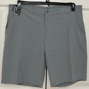 NWT Roundtree & Yorke Performance sz 40 black white straight golf shorts mens - Picture 1 of 5