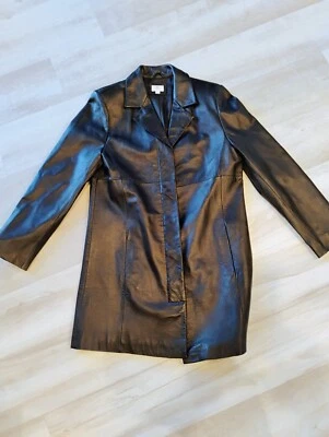 apt.9 Women's Genuine Soft Black Lambskin Leather Jacket Coat Size: Medium - Изображение 1 из 4