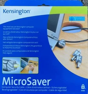 NEW IN BOX KENSINGTON MICROSAVER KEYED SECURITY CABLE LOCK 64068 - Picture 1 of 2