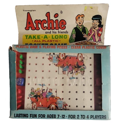 1968 Transogram Archie and His Friends Pocket Game Take A Long Plastic Hong Kong - Image 1 of 4