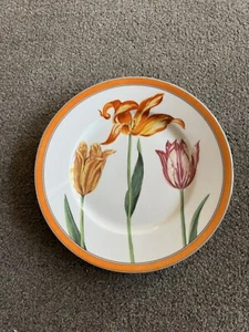 Laure Japy Tulipes Limoges France porcelain 10 3/8” Dinner Plate Plates - Picture 1 of 2