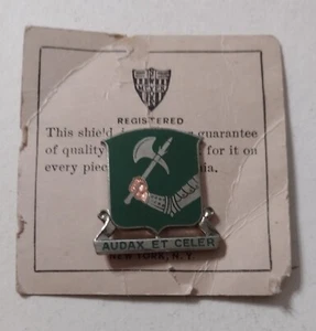ARMY 41st TANK BATTALION DUI CREST ON N.S. MEYER CARD PRE 1960  :KY25-20 - Picture 1 of 2