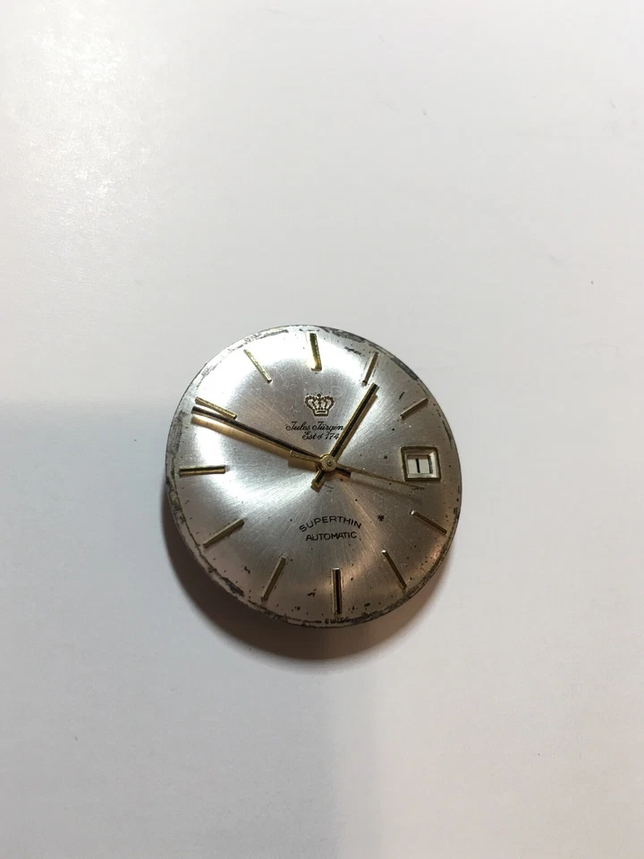 Relógio suíço masculino JULES JURGENSEN calendário automático superfino 17J movimento - Imagem 1 de 4