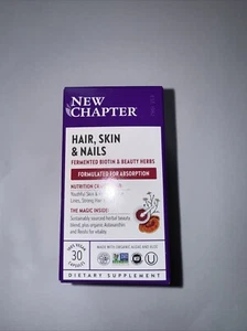 New Chapter Hair Skin And Nails Vitamin 30 Vegan Capsules Exp 01/2026 - Picture 1 of 1