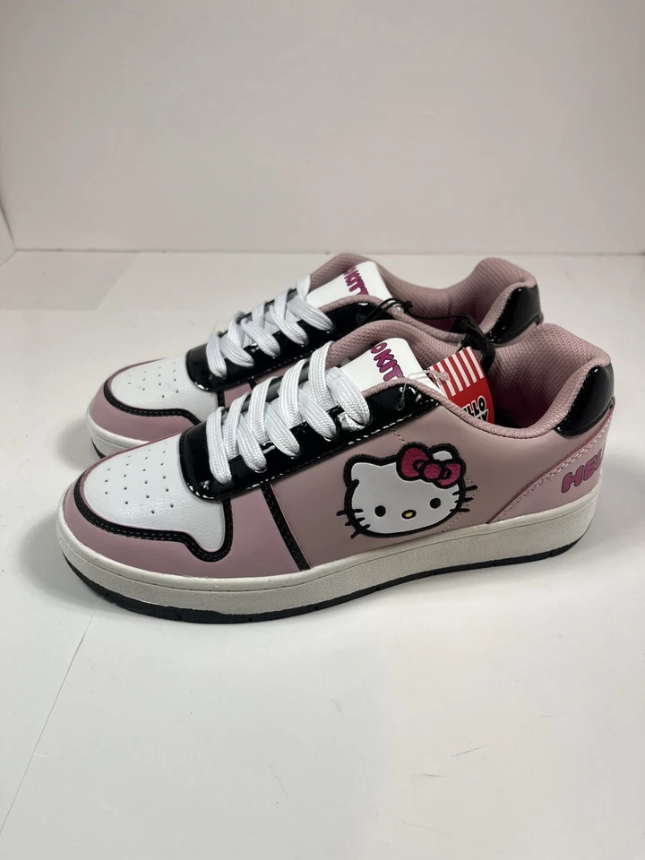 Hello Kitty Sneakers Women’s Size 7 Or 8 Pink Casual Lace Up by Sanrio