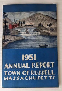 Russell, MA ~ 1951 Annual REPORT Vintage as is - Picture 1 of 7