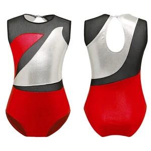 Kids Girls Dance Ballet Leotard Gymnastics Athletic Outfit Performance Bodysuits - Picture 1 of 39