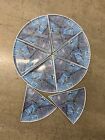 Pizza Slice Party Plastic Plates Fun Decorative Kids Dishware Pie Blue Denim (8)