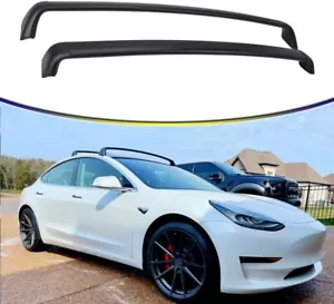 Aluminum Top Roof Rail Rack Cross Bar Crossbar Fits For Tesla Model 3 2017-2023 - Foto 1 di 8