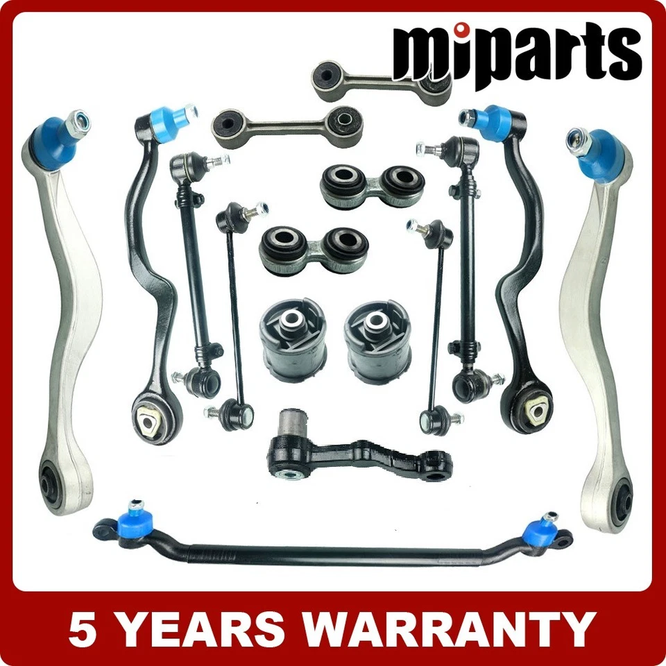 Kit de suspensión de barra estabilizadora de brazo de control delantero 16 piezas apto para BMW E34 M5 540 530 535 Foto 1 de 4