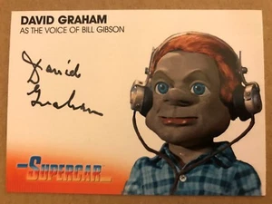 SUPERCAR: AUTOGRAPH CARD: DAVID GRAHAM AS BILL GIBSON DG3 - Picture 1 of 1