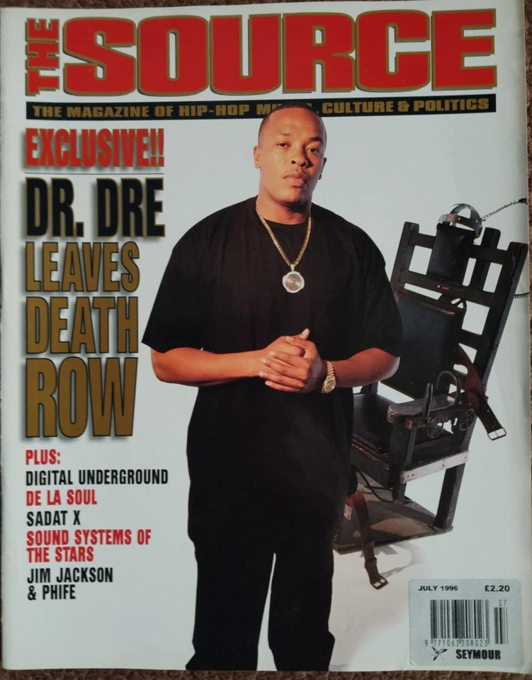 THE SOURCE MAGAZINE JULY 1996 NO. 82 DR. DRE LEAVES DEATH ROW RARE - Image 1 of 4