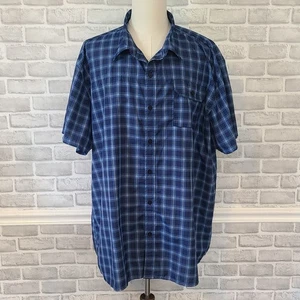 Camisa de pesca al aire libre American Outback azul a cuadros con malla ventilada para hombre 3XL - Imagen 1 de 9