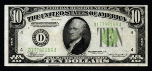 $10 1934 CLEVELAND CRISP XF Federal Reserve Note! - Picture 1 of 2