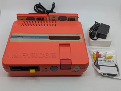 Sharp Twin Famicom AN-505-RD Red | New Belt | Fully Tested Working Japan - Image 1 of 4